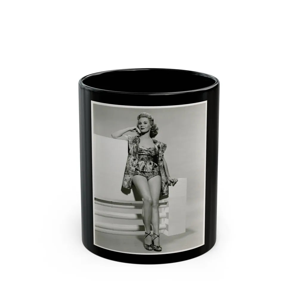 Virginia Mayo #217 (Vintage Female Icon) Black Coffee Mug-11oz-Go Mug Yourself