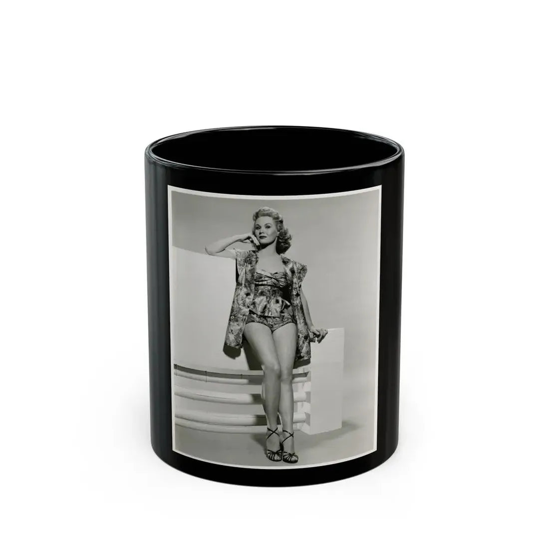Virginia Mayo #217 (Vintage Female Icon) Black Coffee Mug 11oz - Go Mug Yourself