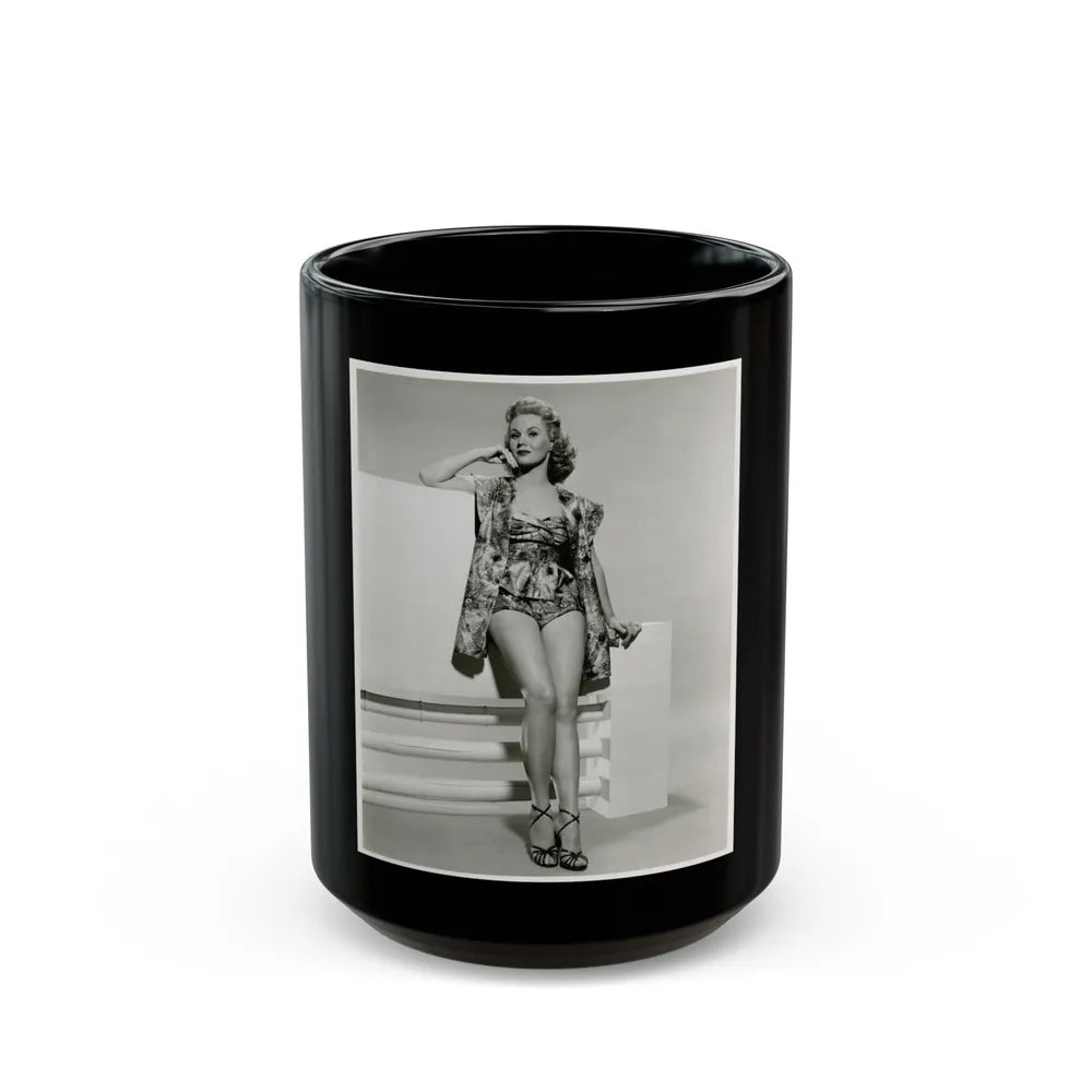 Virginia Mayo #217 (Vintage Female Icon) Black Coffee Mug-15oz-Go Mug Yourself