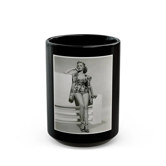 Virginia Mayo #217 (Vintage Female Icon) Black Coffee Mug 15oz - Go Mug Yourself