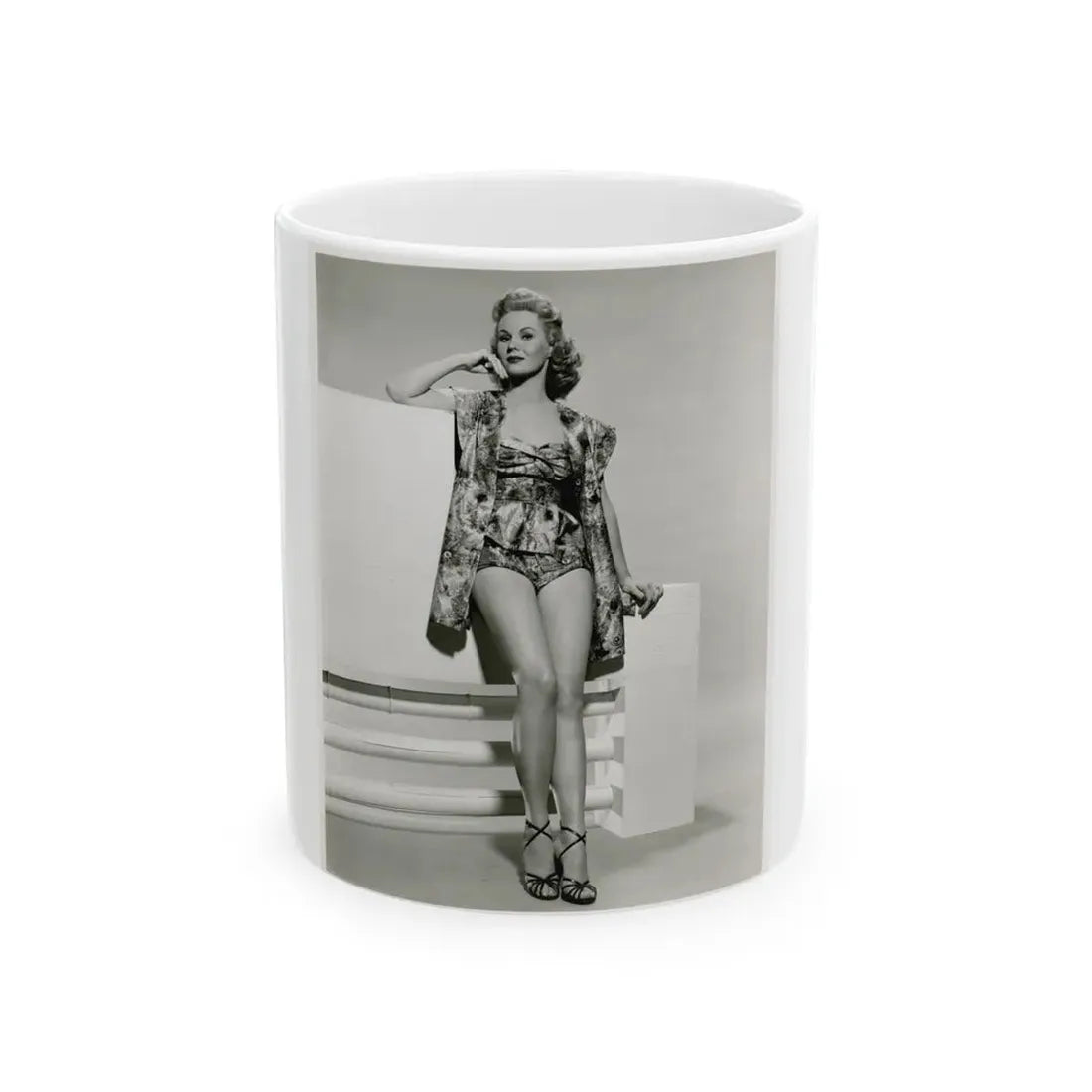 Virginia Mayo #217 (Vintage Female Icon) White Coffee Mug 11oz - Go Mug Yourself