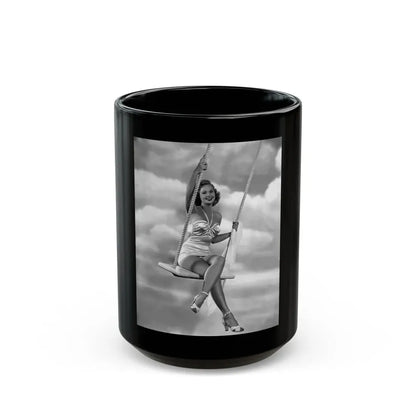 Virginia Mayo #218 (Vintage Female Icon) Black Coffee Mug 15oz - Go Mug Yourself