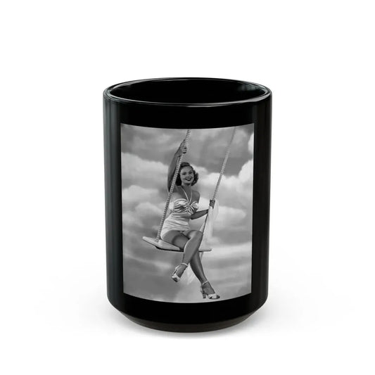 Virginia Mayo #218 (Vintage Female Icon) Black Coffee Mug 15oz - Go Mug Yourself