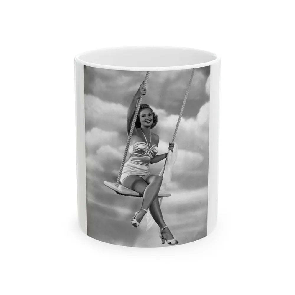 Virginia Mayo #218 (Vintage Female Icon) White Coffee Mug-11oz-Go Mug Yourself