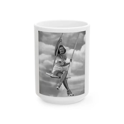 Virginia Mayo #218 (Vintage Female Icon) White Coffee Mug 15oz - Go Mug Yourself