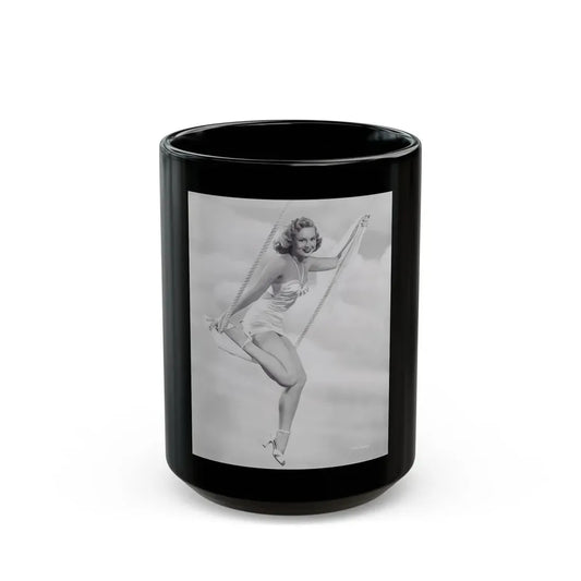 Virginia Mayo #219 (Vintage Female Icon) Black Coffee Mug 15oz - Go Mug Yourself