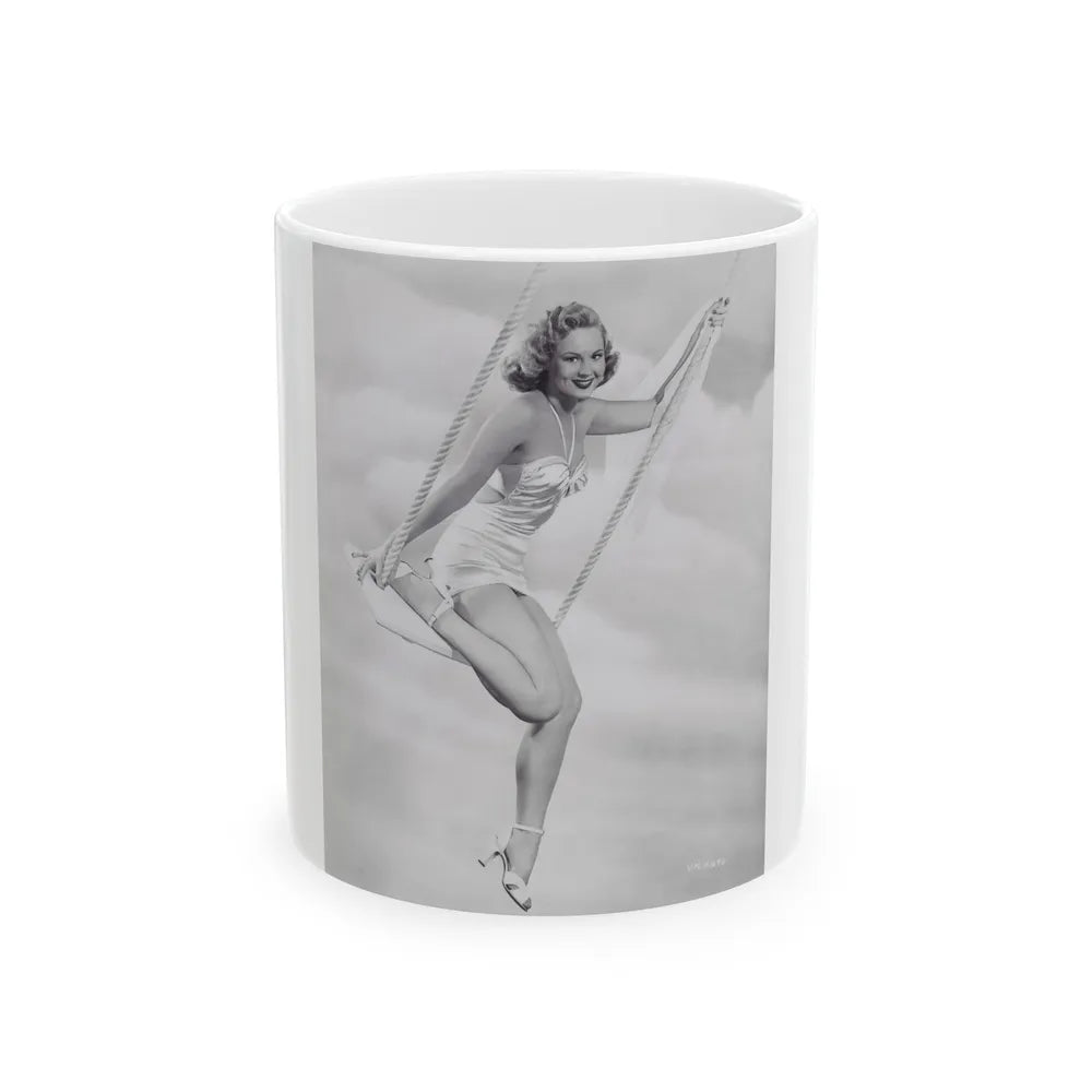 Virginia Mayo #219 (Vintage Female Icon) White Coffee Mug-11oz-Go Mug Yourself