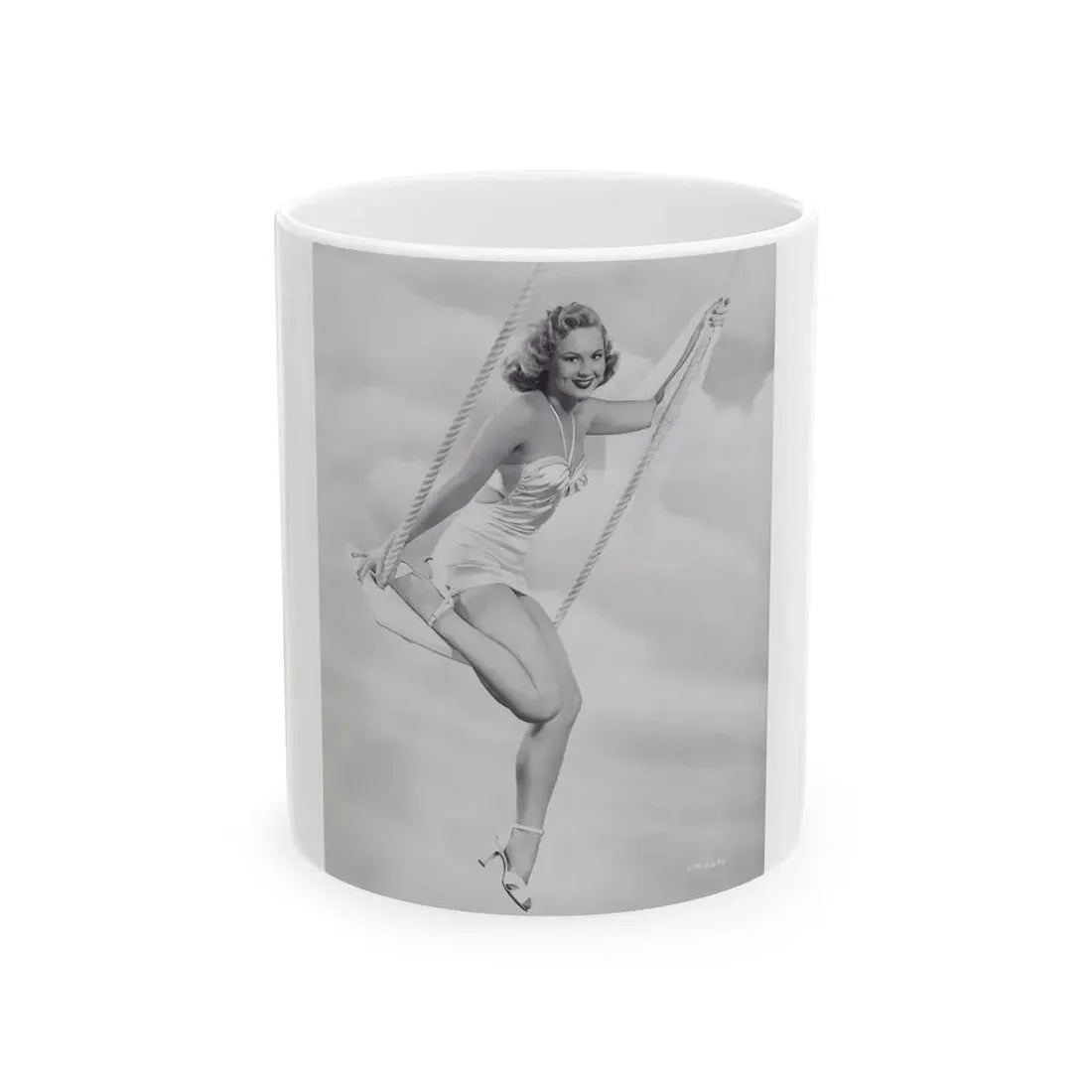 Virginia Mayo #219 (Vintage Female Icon) White Coffee Mug 11oz - Go Mug Yourself