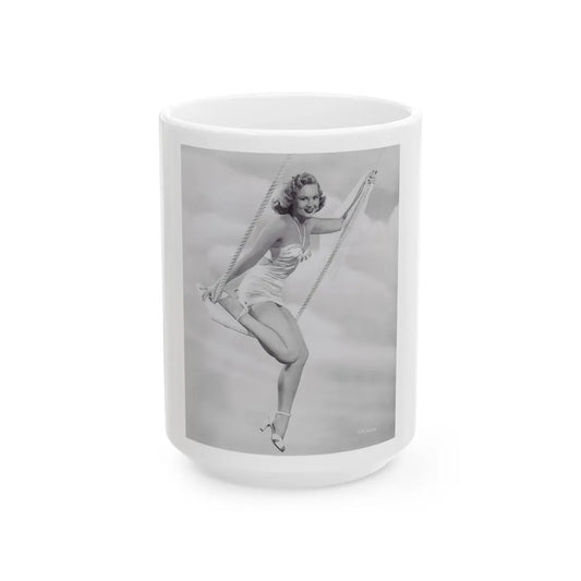 Virginia Mayo #219 (Vintage Female Icon) White Coffee Mug-15oz-Go Mug Yourself