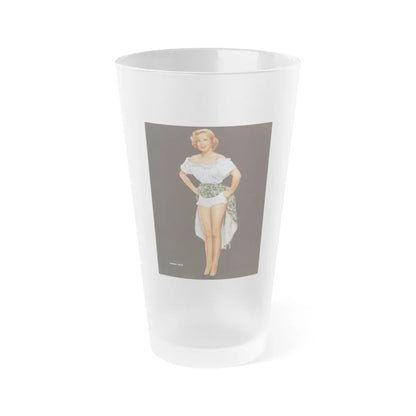 Virginia Mayo #222 - Photoplay Pin-Ups Magazine Issue #01 (Vintage Female Icon) Frosted Pint Glass 16oz-16oz-Frosted-Go Mug Yourself