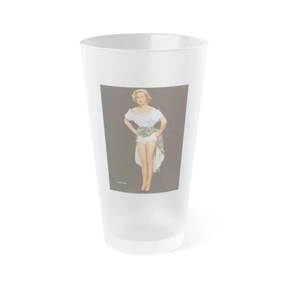 Virginia Mayo #222 - Photoplay Pin-Ups Magazine Issue #01 (Vintage Female Icon) Frosted Pint Glass 16oz 16oz Frosted - Go Mug Yourself