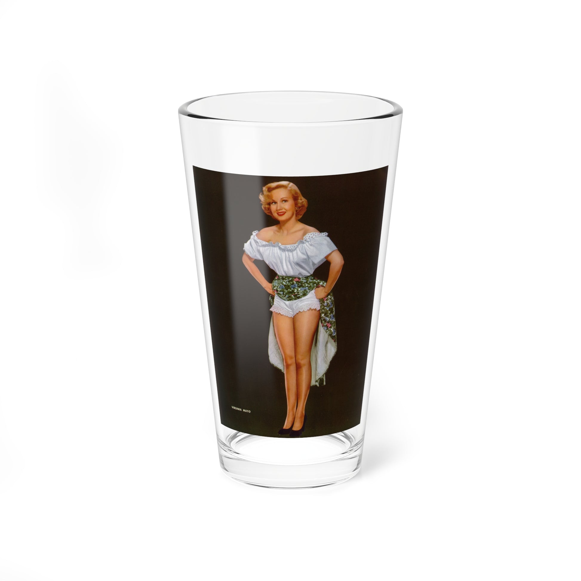 Virginia Mayo #222 - Photoplay Pin-Ups Magazine Issue #01 (Vintage Female Icon) Pint Glass 16oz-16oz-Go Mug Yourself