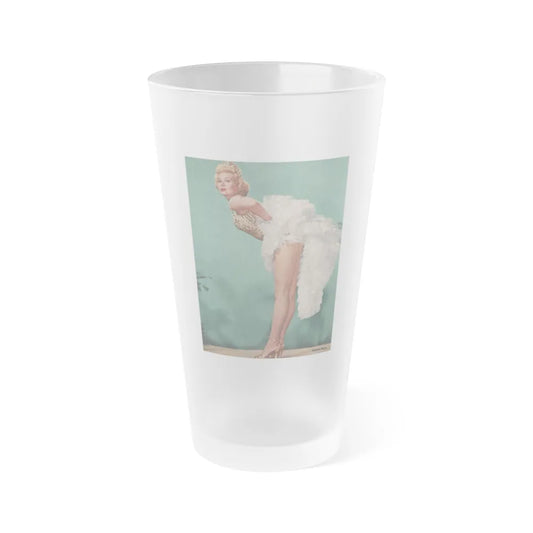 Virginia Mayo #223 - Photoplay Pin-Ups Magazine Issue #05 (Vintage Female Icon) Frosted Pint Glass 16oz-16oz-Frosted-Go Mug Yourself