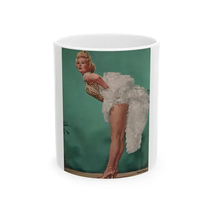 Virginia Mayo #223 - Photoplay Pin-Ups Magazine Issue #05 (Vintage Female Icon) White Coffee Mug 11oz - Go Mug Yourself