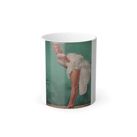 Virginia Mayo #223 - Photoplay Pin-Ups Magazine Issue #05 (Vintage Female Icons) Color Changing Mug 11oz-11oz-Go Mug Yourself