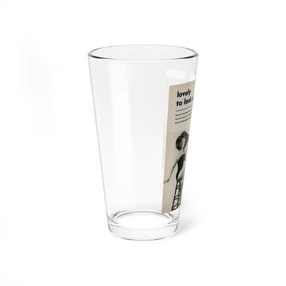 Virginia Mayo #227 - 1 Page, Medium Sized 2 B&W Photos & Captions from Movie Star Magazine Circa Late '40s (Vintage Female Icon) Pint Glass 16oz - Go Mug Yourself