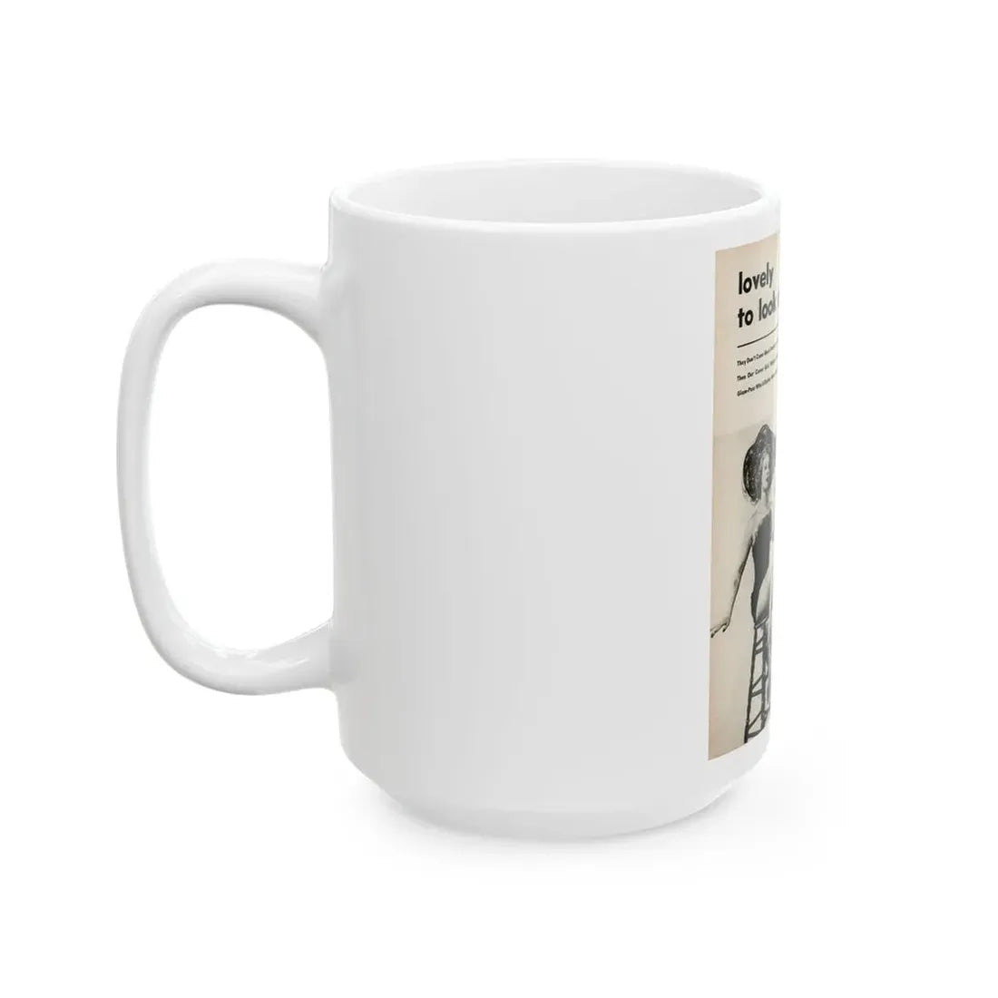 Virginia Mayo #227 - 1 Page, Medium Sized 2 B&W Photos & Captions from Movie Star Magazine Circa Late '40s (Vintage Female Icon) White Coffee Mug - Go Mug Yourself