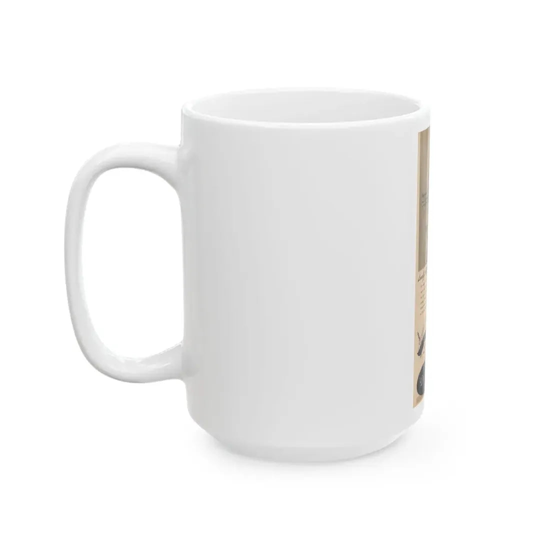 Virginia Mayo #228 - B&W Jewlrey Add with, Head & Shoulder Glamour Shot Circa between 1949-1950 (Vintage Female Icon) White Coffee Mug - Go Mug Yourself