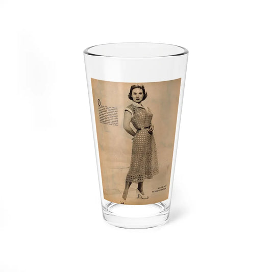 Virginia Mayo #229 - 1 Full Page Fashion Photo & Caption from Movie Fan Magazine Circa Late 40's or 50's (Vintage Female Icon) Pint Glass 16oz 16oz - Go Mug Yourself