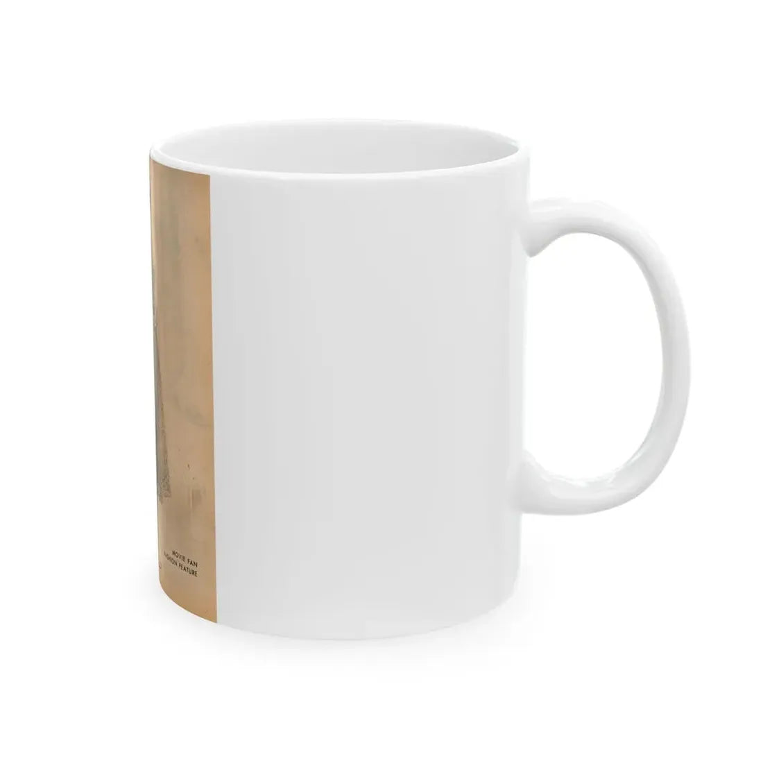 Virginia Mayo #229 - 1 Full Page Fashion Photo & Caption from Movie Fan Magazine Circa Late 40's or 50's (Vintage Female Icon) White Coffee Mug - Go Mug Yourself