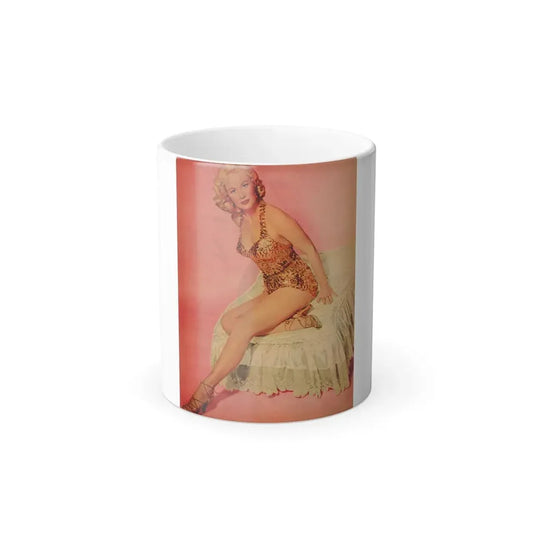Virginia Mayo #233 - 1 Full Page Color Pin-Up Photo Circa Late 40's or 50's (Vintage Female Icon) Color Changing Mug 11oz Default Title 11oz - Go Mug Yourself