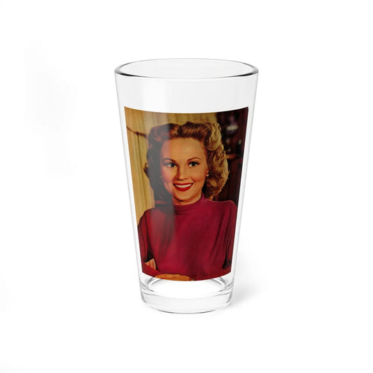 Virginia Mayo #234 - 1 Color Promo Head & Shoulder Shot Circa 40's or 50's (Vintage Female Icon) Pint Glass 16oz 16oz - Go Mug Yourself