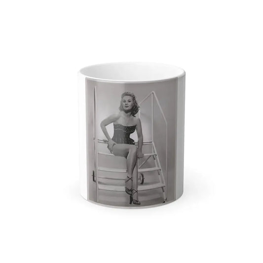Virginia Mayo #236 - Vintage 8x10 B&W Full Body Vintage Pin-Up Photo circa 50's (Vintage Female Icon) Color Changing Mug 11oz Default Title 11oz - Go Mug Yourself