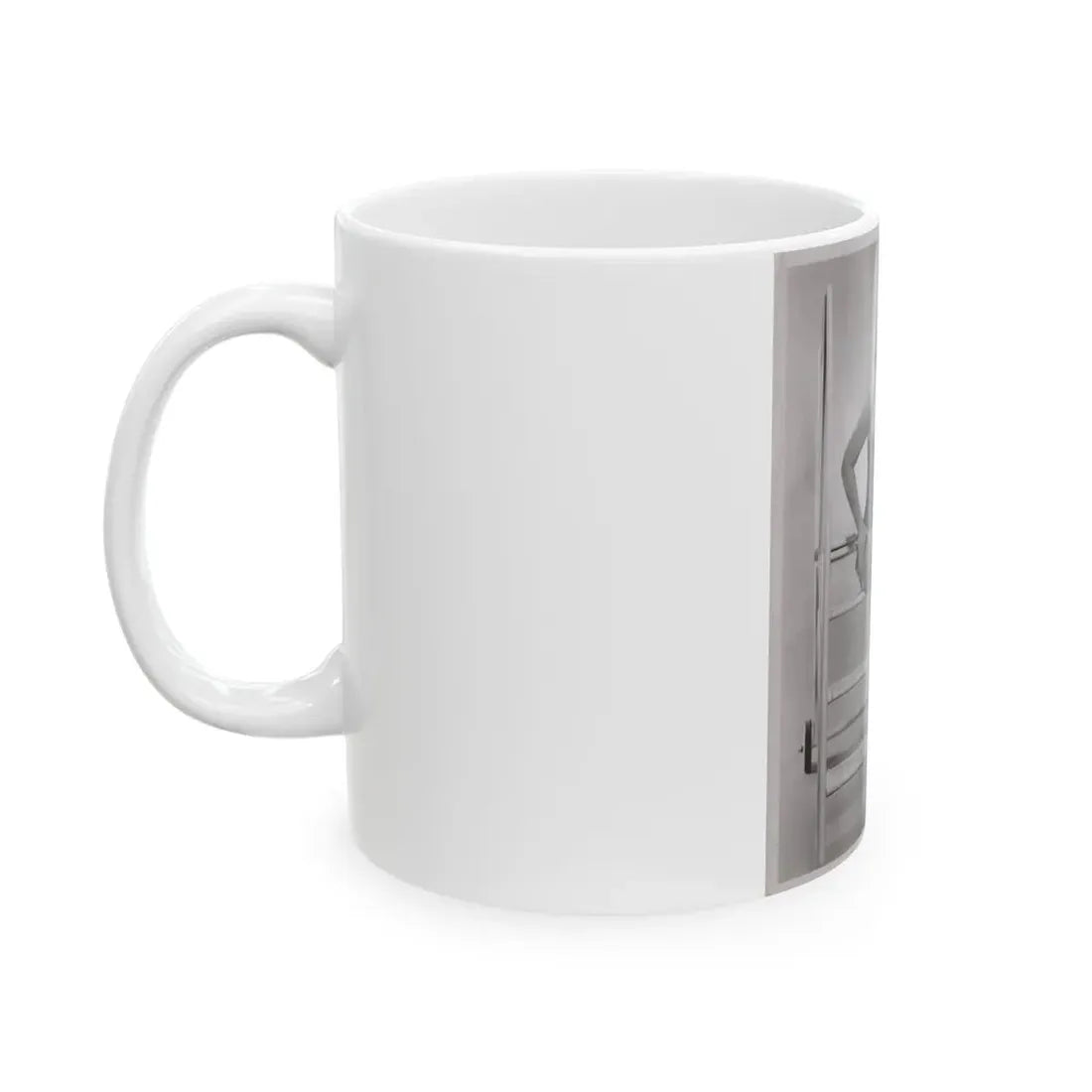 Virginia Mayo #236 - Vintage 8x10 B&W Full Body Vintage Pin-Up Photo circa 50's (Vintage Female Icon) White Coffee Mug - Go Mug Yourself