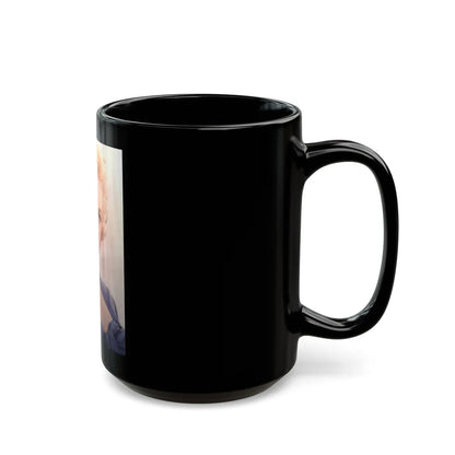 Virginia Mayo #237 (Vintage Female Icon) Black Coffee Mug-Go Mug Yourself