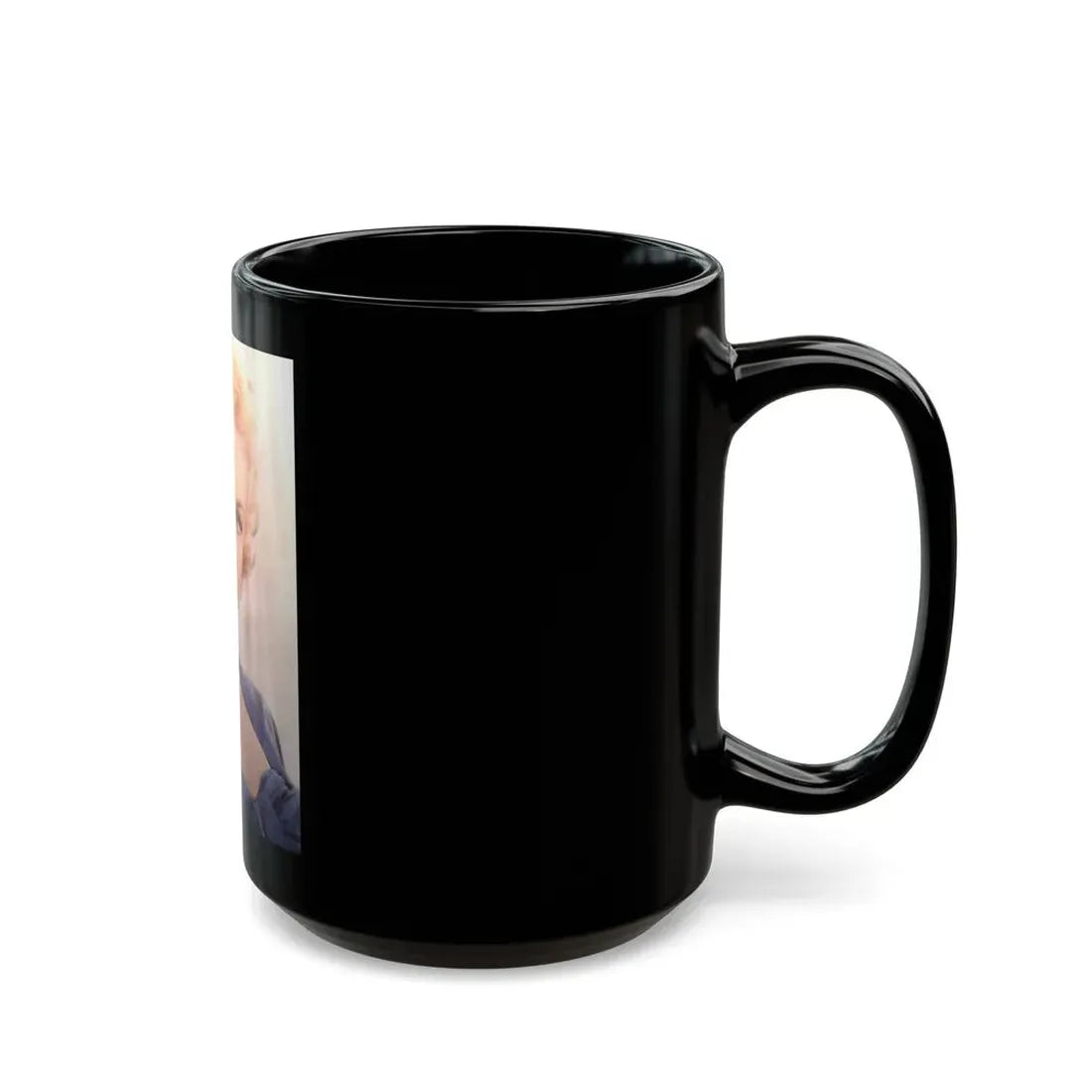 Virginia Mayo #237 (Vintage Female Icon) Black Coffee Mug - Go Mug Yourself