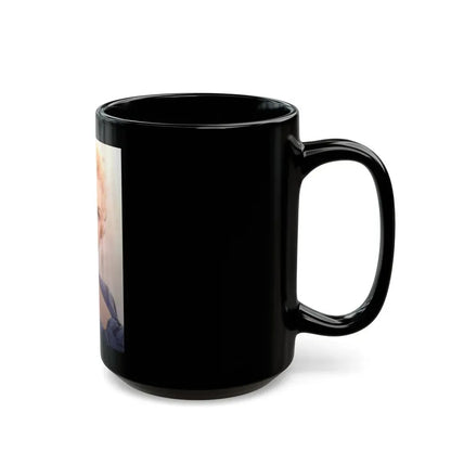 Virginia Mayo #237 (Vintage Female Icon) Black Coffee Mug - Go Mug Yourself