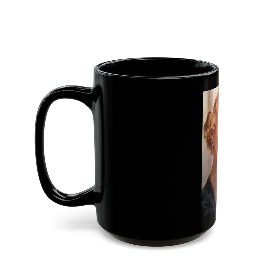 Virginia Mayo #237 (Vintage Female Icon) Black Coffee Mug - Go Mug Yourself