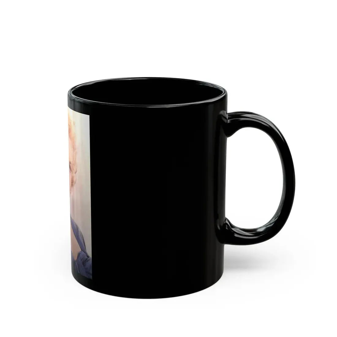 Virginia Mayo #237 (Vintage Female Icon) Black Coffee Mug - Go Mug Yourself