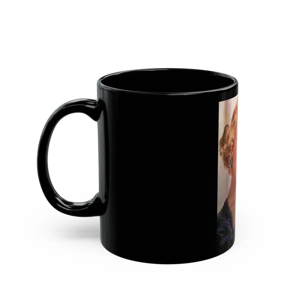 Virginia Mayo #237 (Vintage Female Icon) Black Coffee Mug-Go Mug Yourself