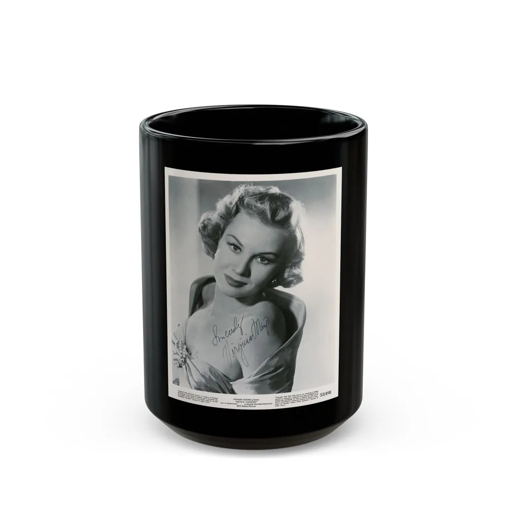 Virginia Mayo #240 (Vintage Female Icon) Black Coffee Mug-15oz-Go Mug Yourself