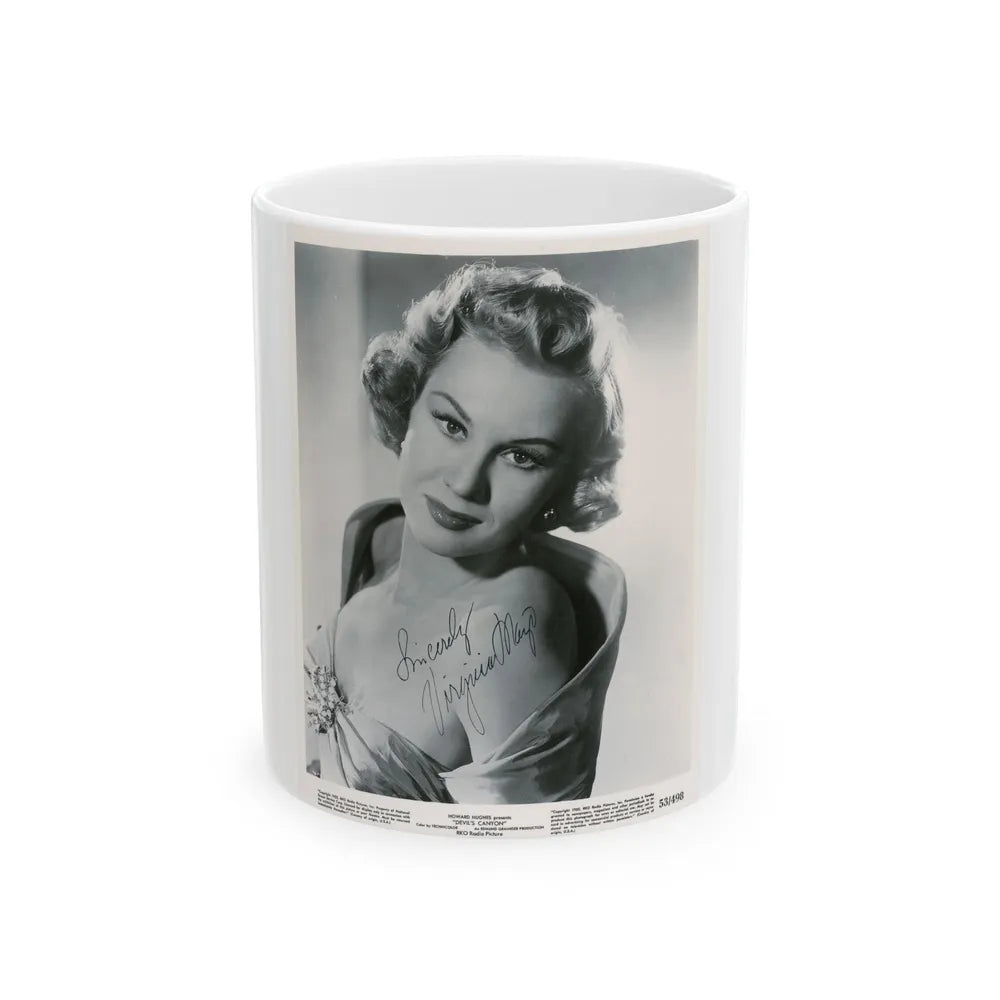 Virginia Mayo #240 (Vintage Female Icon) White Coffee Mug-11oz-Go Mug Yourself