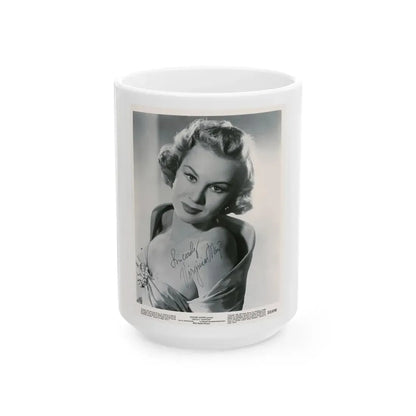 Virginia Mayo #240 (Vintage Female Icon) White Coffee Mug 15oz - Go Mug Yourself