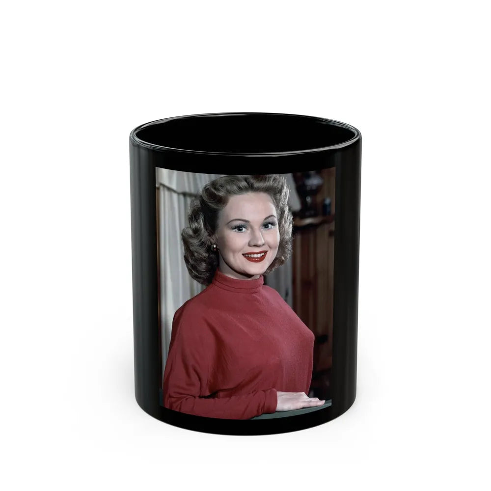 Virginia Mayo #241 (Vintage Female Icon) Black Coffee Mug-11oz-Go Mug Yourself