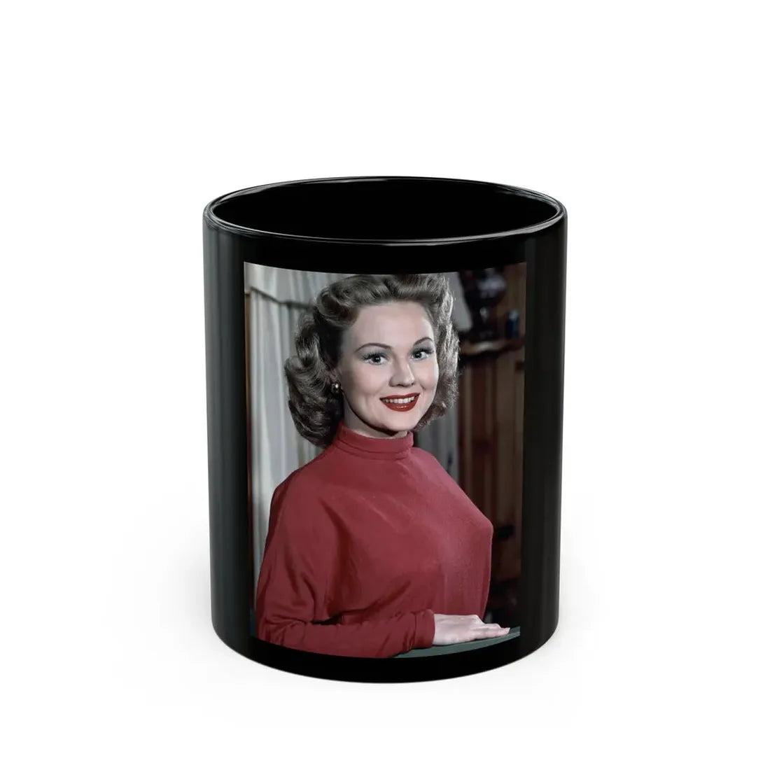 Virginia Mayo #241 (Vintage Female Icon) Black Coffee Mug 11oz - Go Mug Yourself