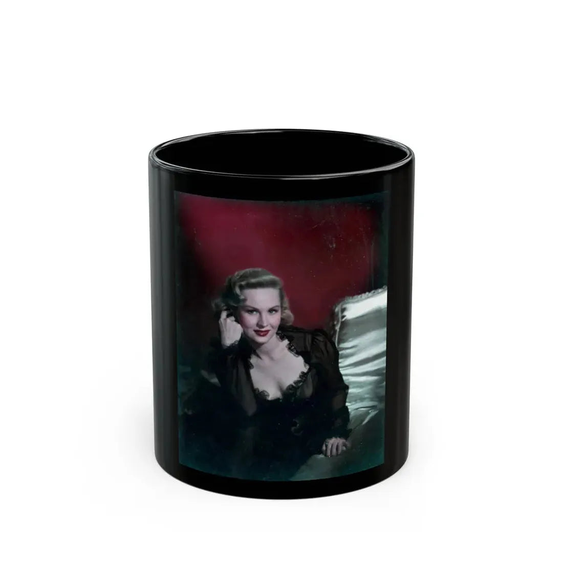 Virginia Mayo #245 (Vintage Female Icon) Black Coffee Mug 11oz - Go Mug Yourself