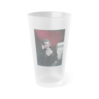 Virginia Mayo #245 (Vintage Female Icon) Frosted Pint Glass 16oz-16oz-Frosted-Go Mug Yourself