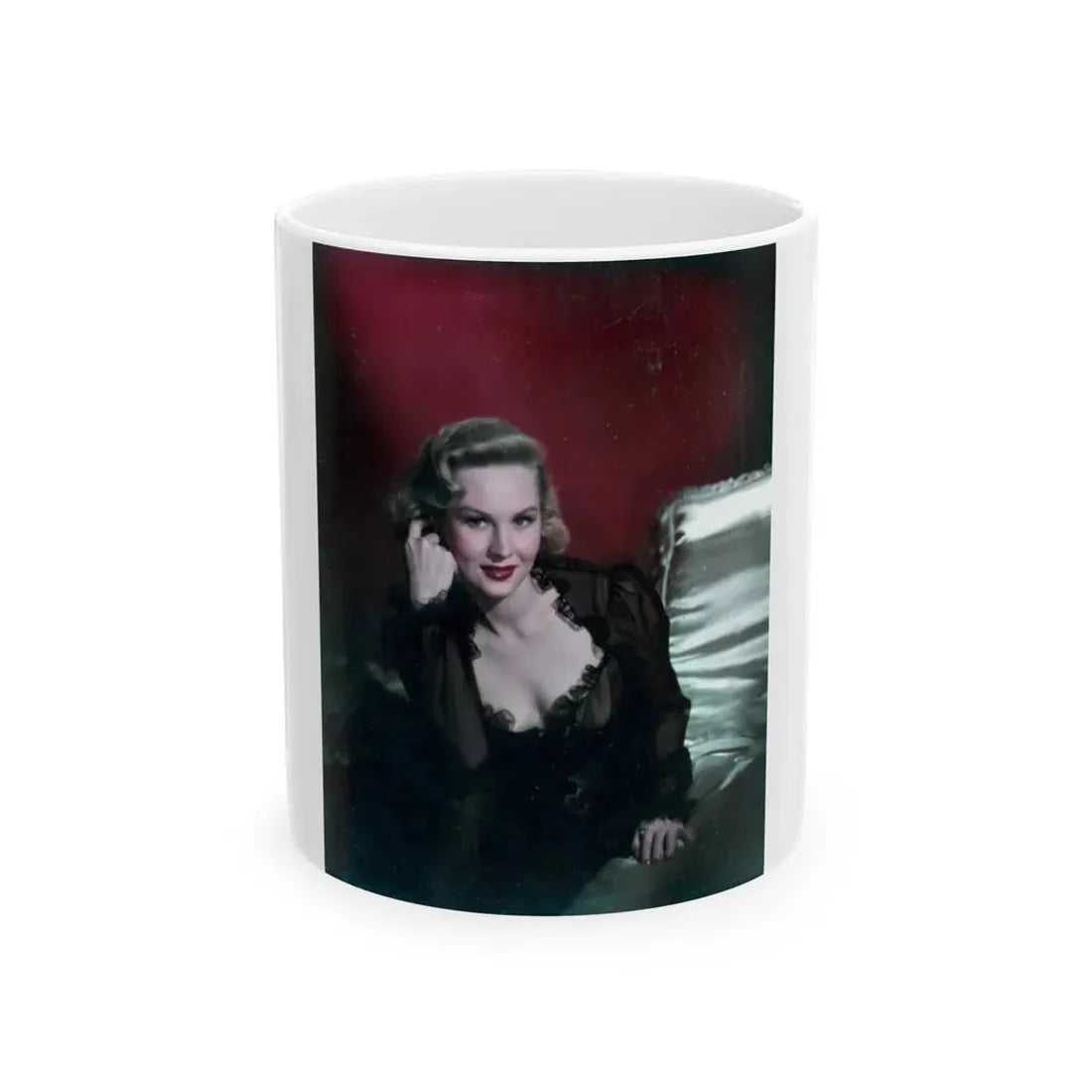 Virginia Mayo #245 (Vintage Female Icon) White Coffee Mug 11oz - Go Mug Yourself