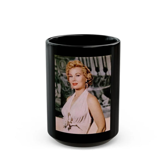 Virginia Mayo #246 (Vintage Female Icon) Black Coffee Mug-15oz-Go Mug Yourself