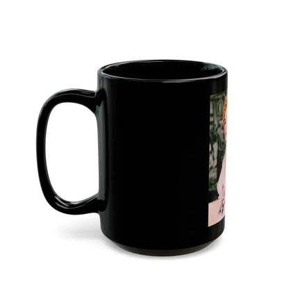 Virginia Mayo #246 (Vintage Female Icon) Black Coffee Mug - Go Mug Yourself