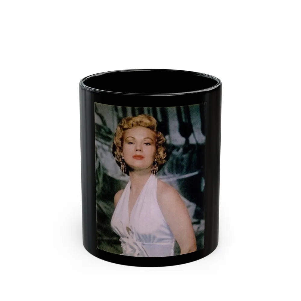 Virginia Mayo #247 (Vintage Female Icon) Black Coffee Mug-11oz-Go Mug Yourself