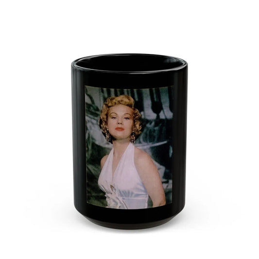 Virginia Mayo #247 (Vintage Female Icon) Black Coffee Mug-15oz-Go Mug Yourself