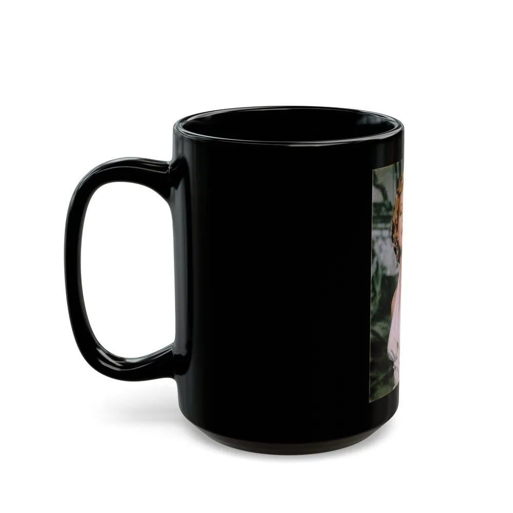 Virginia Mayo #247 (Vintage Female Icon) Black Coffee Mug-Go Mug Yourself