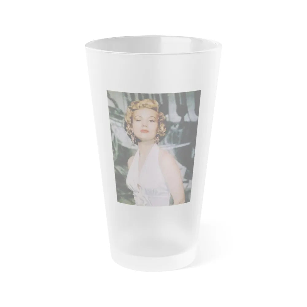 Virginia Mayo #247 (Vintage Female Icon) Frosted Pint Glass 16oz-16oz-Frosted-Go Mug Yourself