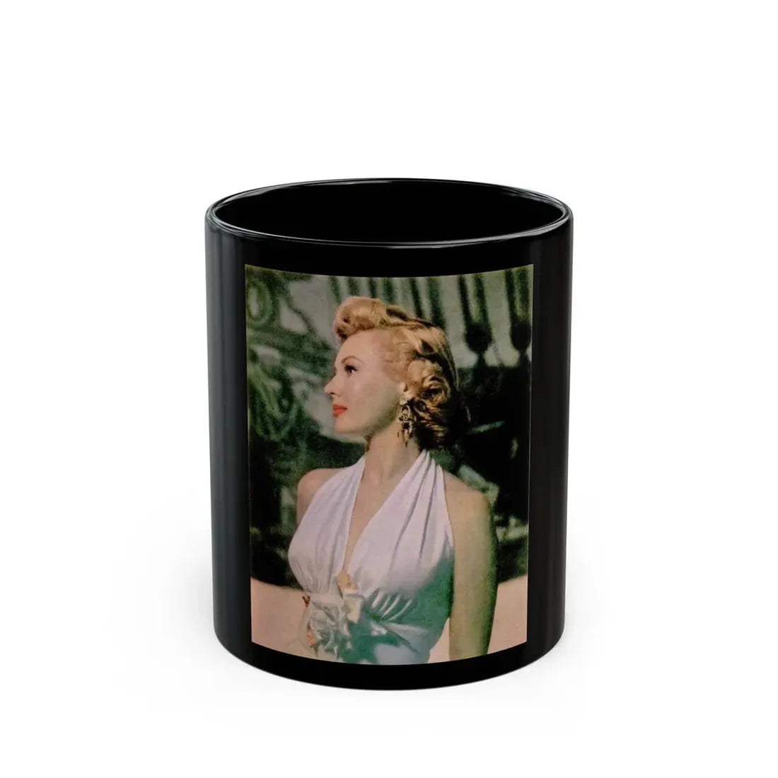 Virginia Mayo #248 (Vintage Female Icon) Black Coffee Mug 11oz - Go Mug Yourself