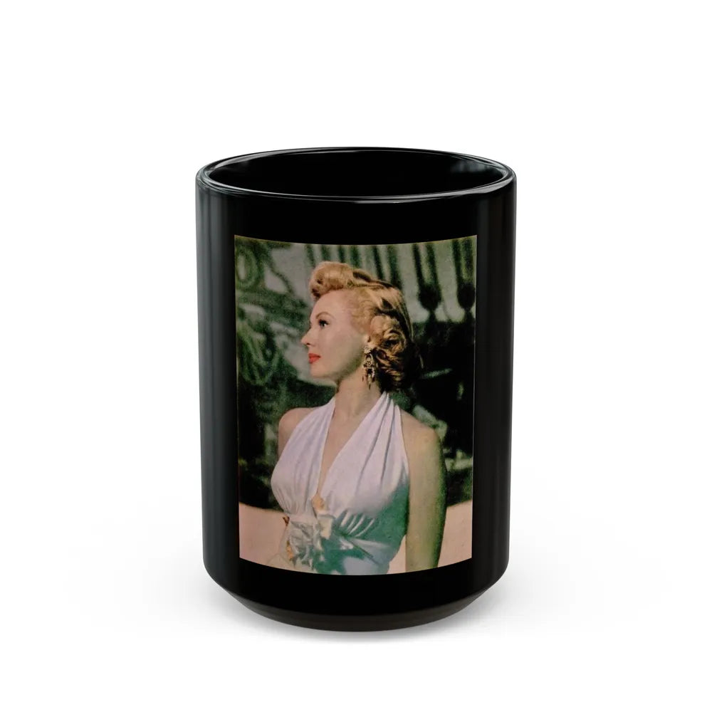 Virginia Mayo #248 (Vintage Female Icon) Black Coffee Mug-15oz-Go Mug Yourself